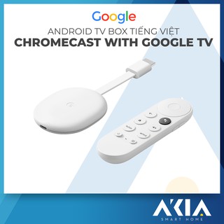 Mua Chromecast with Google TV 2021 - TV Box tích hợp Android TV 10  Remote ra lệnh Tiếng Việt  Phát nội dung 4K HDR
