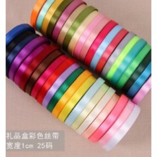 ruy băng lụa bản 1cm 2cm (22cm/cuộn)