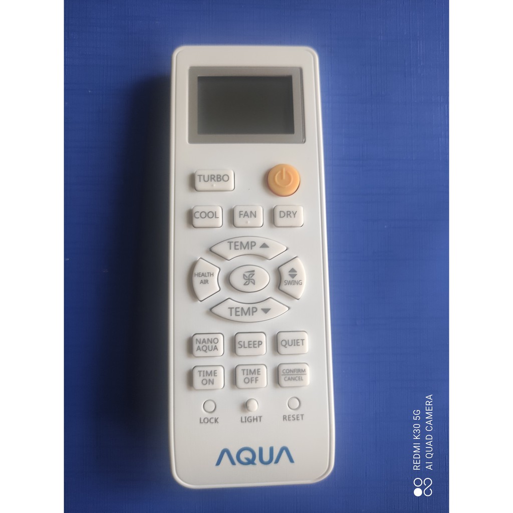 Remote Điều khiển điều hòa máy lạnh Aqua - Hàng chính hãng AQUA mới 100% Tặng kèm Pin + Đế treo tường