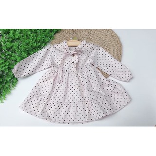 VÁY CHẤM BI CHẤT BOLI HÀN BÉ GÁI DP180