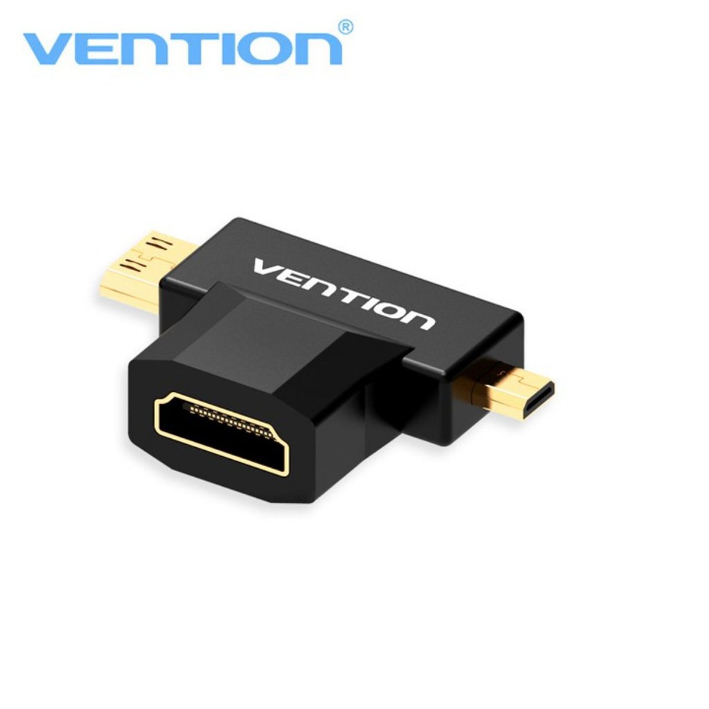 Đầu chuyển Mini HDMI + Micro HDMI to HDMI Vention AGDB0 - BEN