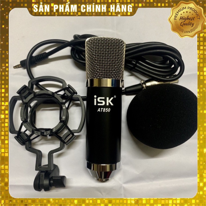 [Mã ELHACE giảm 4% đơn 300K] Mic Thu Âm ISK AT850 Hát Livestream,Thu Âm Cực Hay Độ Bắt Âm Cực Cao