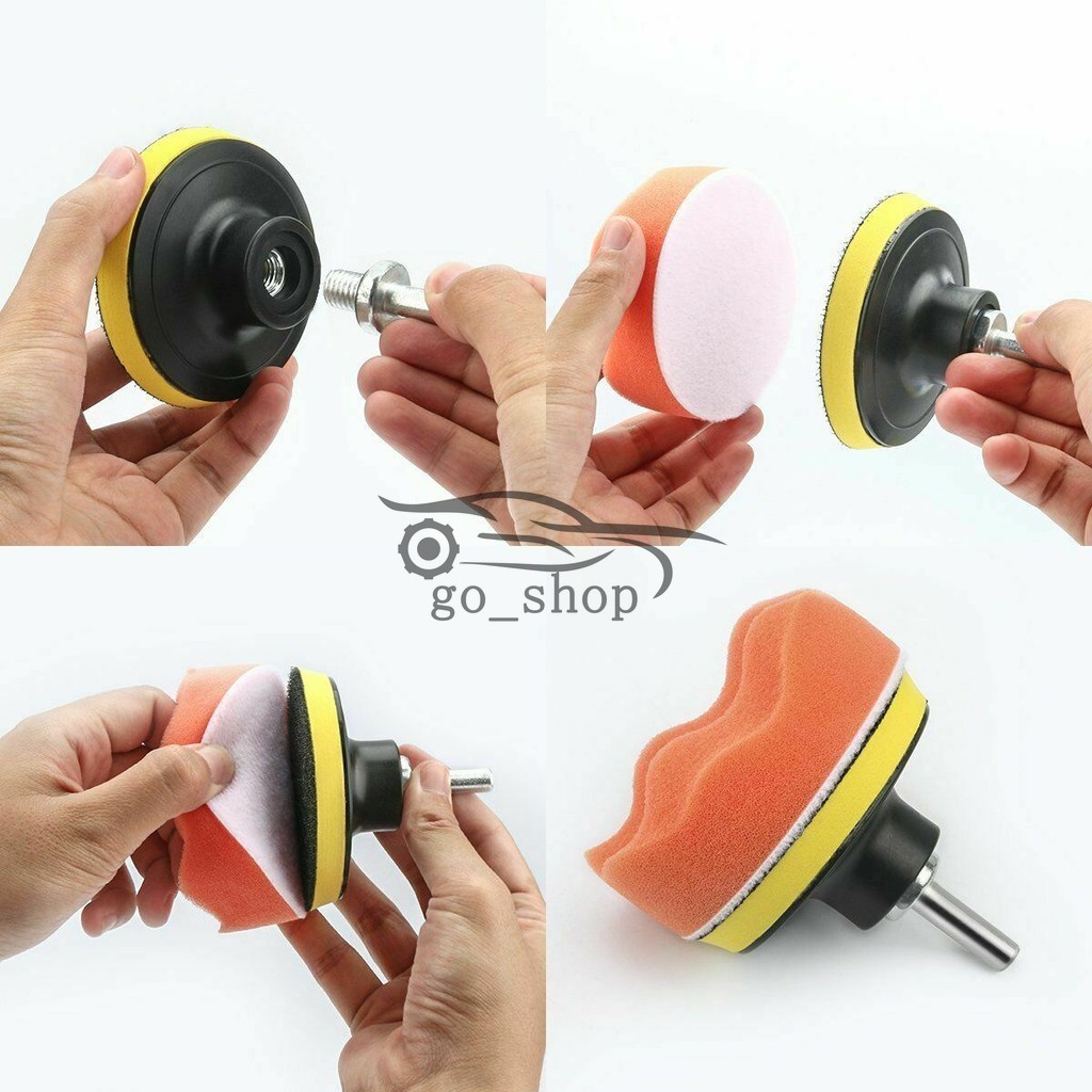 Bộ 11 Miếng Xốp Đánh Bóng Xe Hơi 3inch Tiện Dụng
