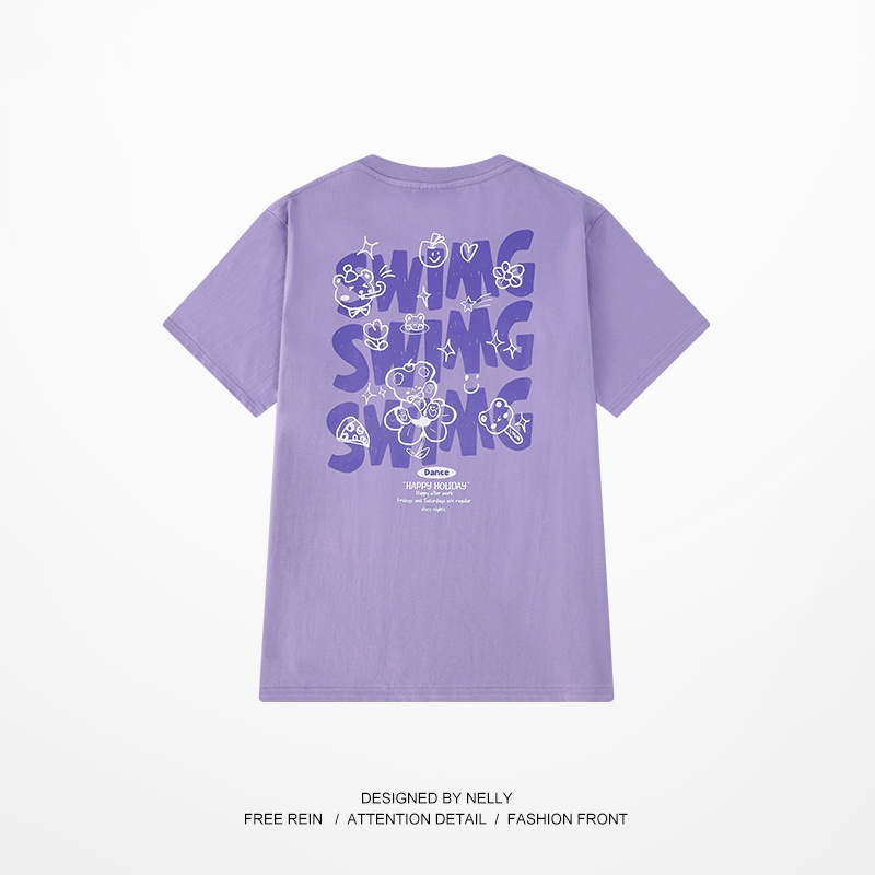 Áo thun Nelly ngắn tay in hình "Swimg" áo phông