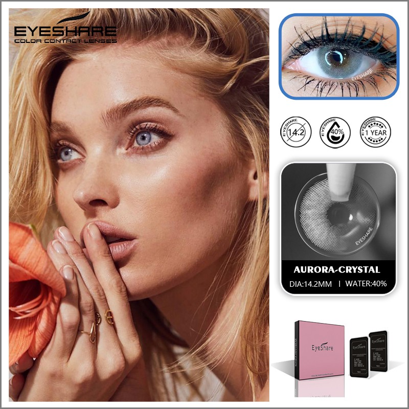 EYESHARE Cặp Kính Áp Tròng Nhiều Màu Sắc Thời Trang