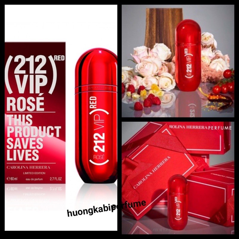 [SIÊU PHẨM] nước hoa nữ 212 vip rose  phiên bản mới nhất