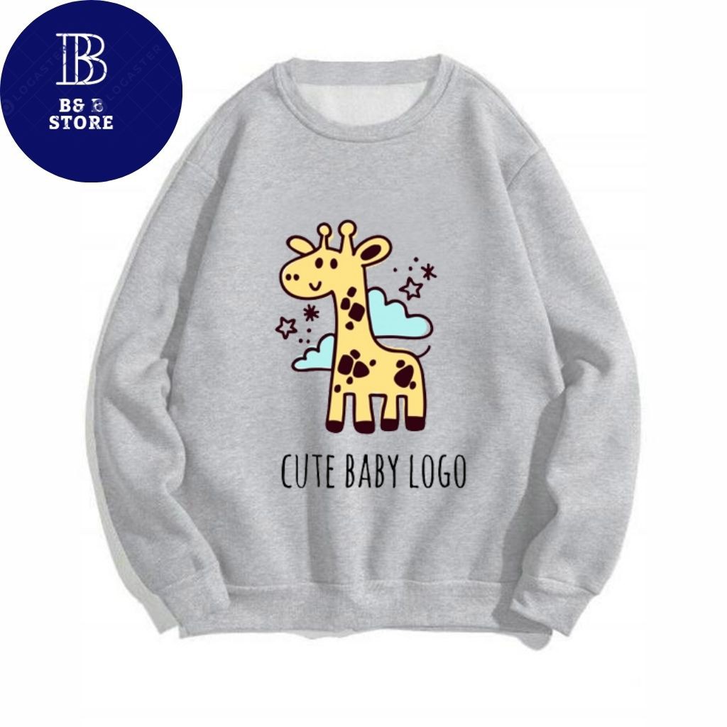 [ CUTE ] ÁO SWEATER NỈ UNISEX IN HƯU CAO CỔ SIÊU DỄ THƯƠNG ÁO FORM RỘNG NAM NỮ NHIỀU MÀU