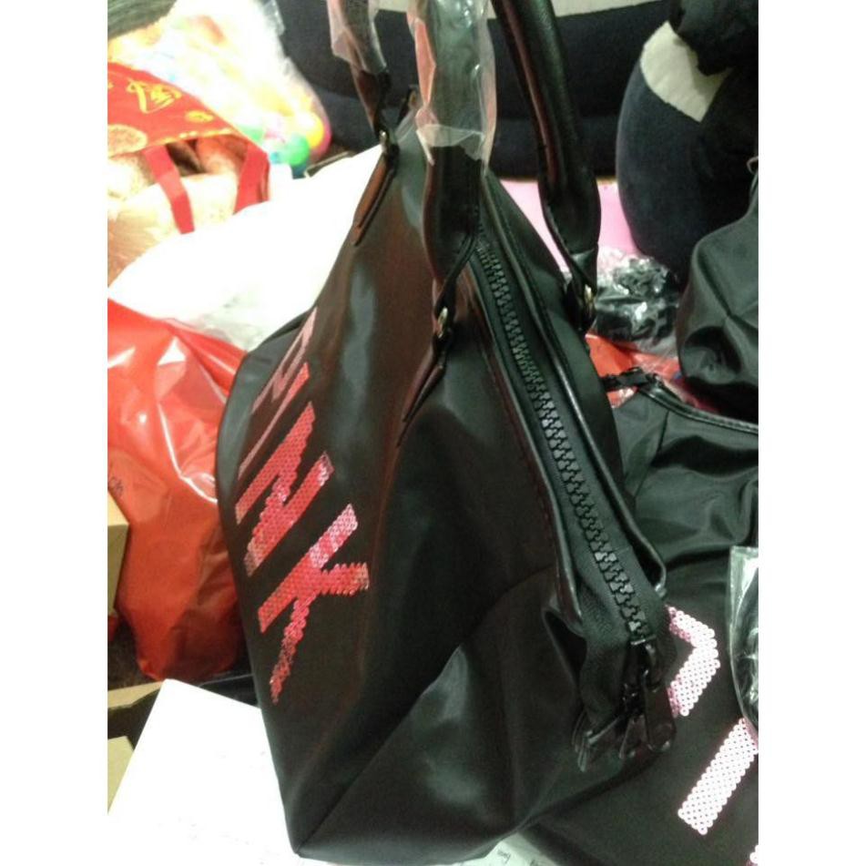 ⚡khohanggiasi⚡ Túi pink đen size đại ( hàng loại 1 )