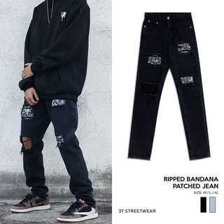 Quần Jean Rách Vá Bandana  | Ripped Bandana Patched Jean