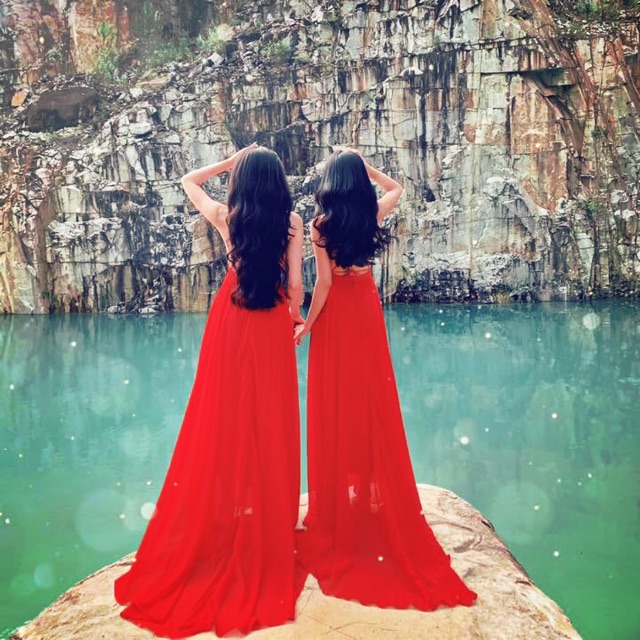 ĐẦM MAXI YẾM CHÉO LƯNG