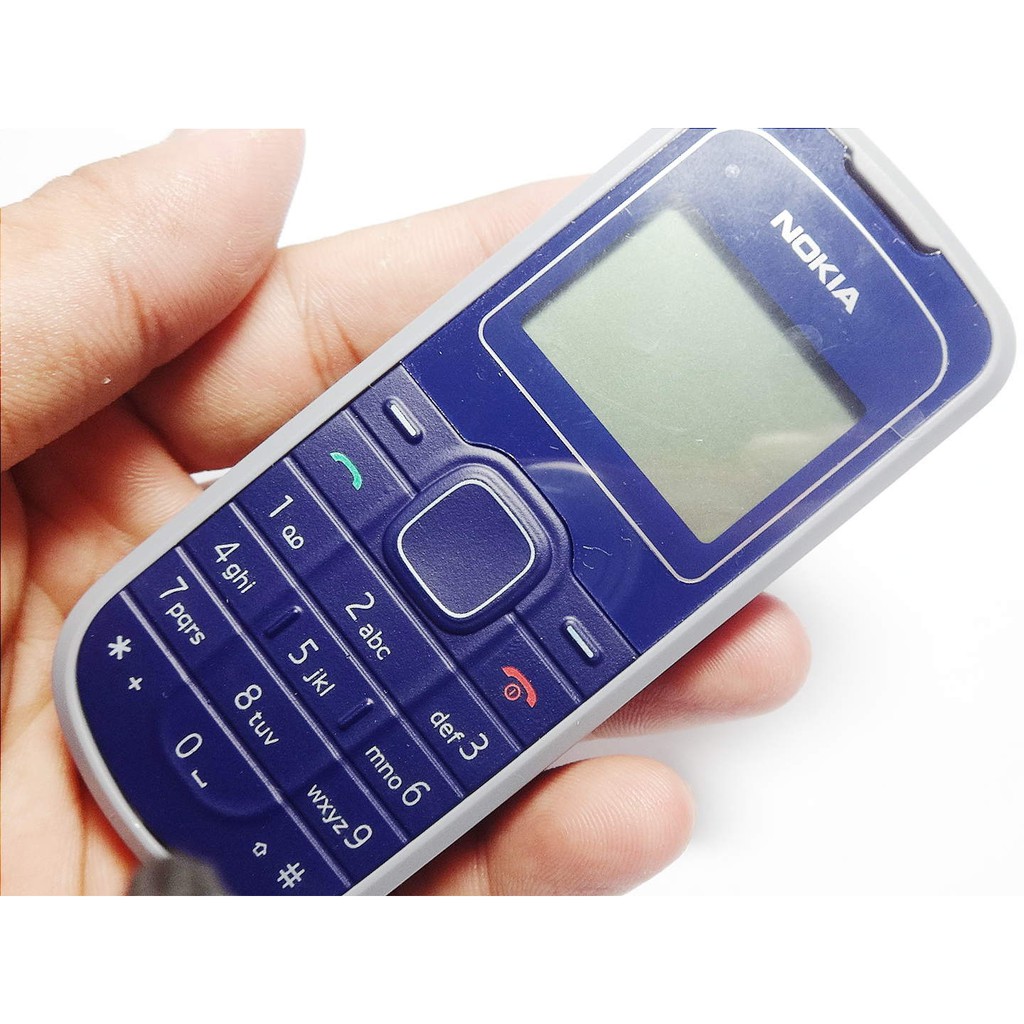 Điện thoại Nokia 1202 màu xanh dương đủ pin, sạc