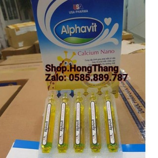 (Nhà thuốc 24h/7) Alphavit Calcium Nano canxi bổ sung canxi cho bé giúp bé phát triển chống còi xương suy dinh dưỡng