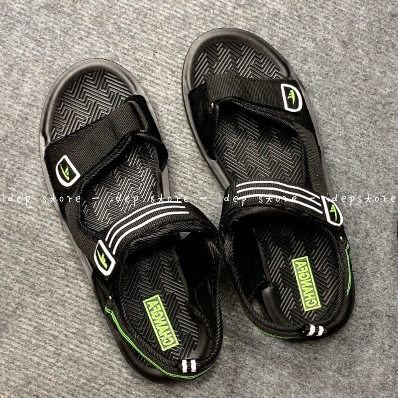 Giày sandal unisex 2 quai Nâu GL035 - Xăng đan quai dù nam đế đúc PU siêu bền SH10 IDEP