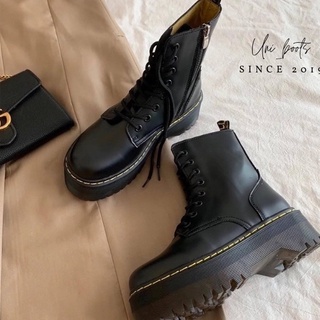 CHARMING BOOTS- Boots dáng dr marten - Bốt đế cao  cổ cao
