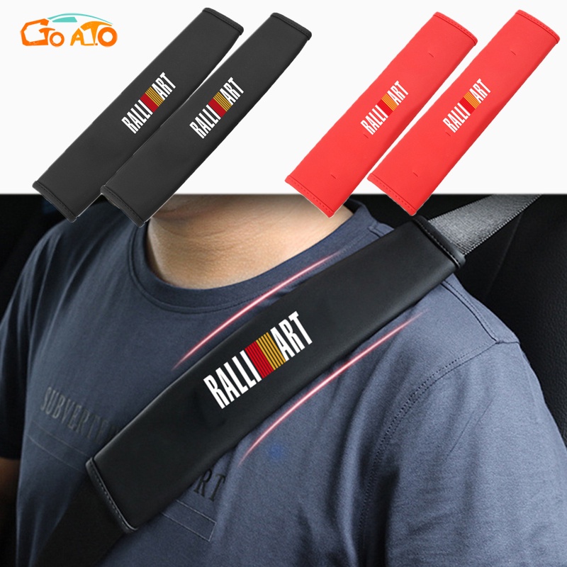 GTIOATO RALLIART Da DâY Đai An ToàN Ô Tô CàI DâY An ToàN Ô Tô BọC DâY An ToàN Xe HơI Phụ KiệN Ô Tô Trang Trí Oto Phụ KiệN BêN Trong Ô Tô Cho Mitsubishi Xpander Attrage Outlander Mirage Triton Pajero Xpander Cross