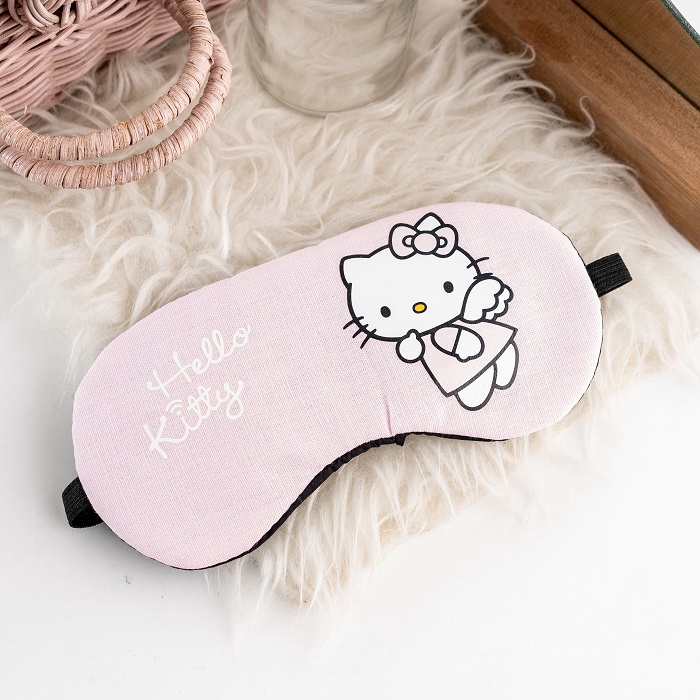 (hàng Mới Về) Miếng Bịt Mắt Ngủ Hình Hello Kitty