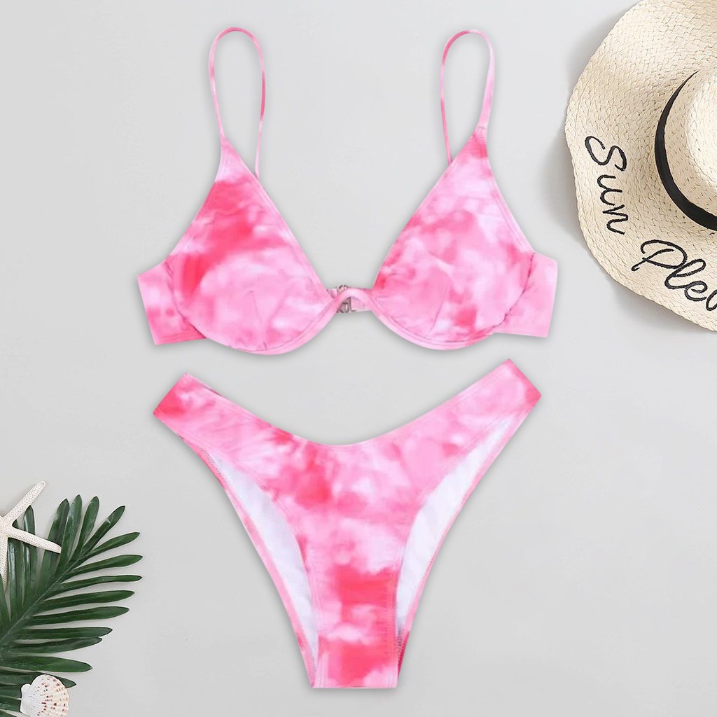 Bikini In Hoạ Tiết Graffiti Kèm Mút Nâng Ngực Cho Phái Nữ | BigBuy360 - bigbuy360.vn