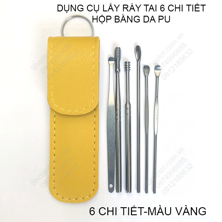 Bộ 6 Món Lấy Ráy Tai Bao Da
