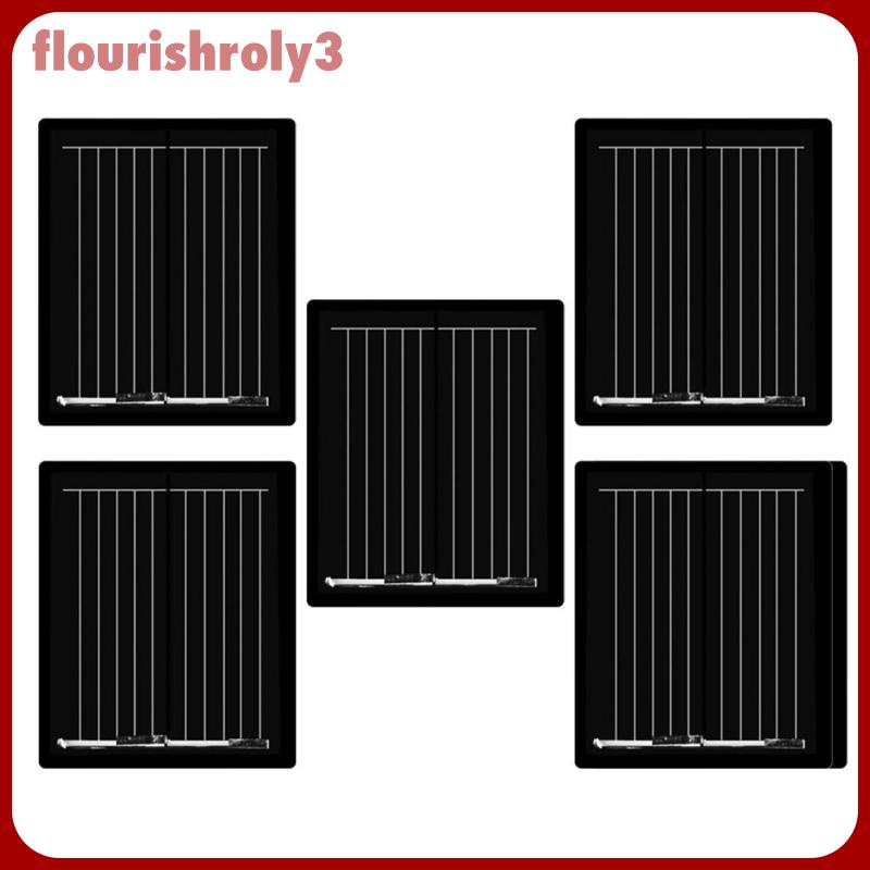 Bộ 5 Tấm Pin Năng Lượng Mặt Trời Mini Bằng Silicon Polycrystalline 30x25mm 1V Tiện Dụng