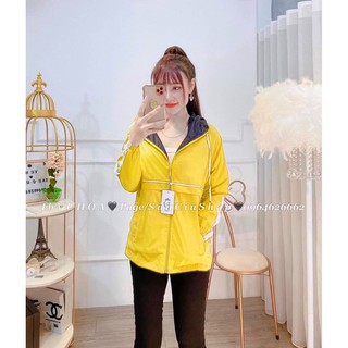 Áo khoác nữ Áo khoác nữ gió dù 2 lớp chống nắng phối viền ngộ nghĩnh-dễ thương
