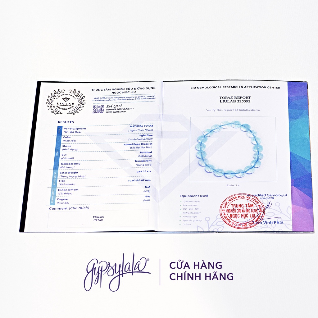 Bông Tai Xanh Dương Đá Topaz Thiên Nhiên Bạc 925 SP003243 Gypsy.lala