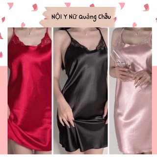 Váy ngủ lụa cao cấp hai dây hở lưng sexy quyến rũ