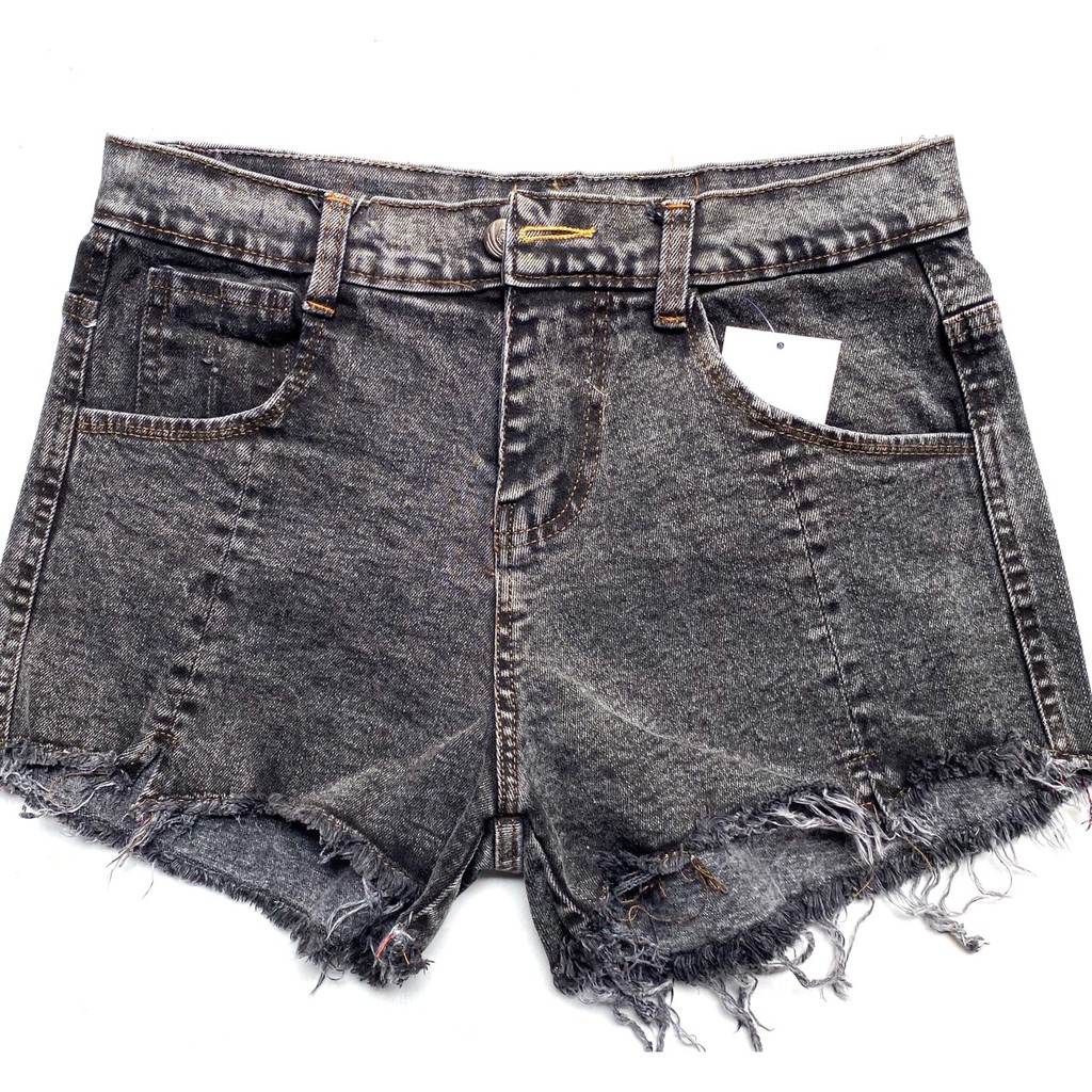 [ XẢ HÀNG ]Quần short mới lưng cao rách lai cho nữ (màu đen)