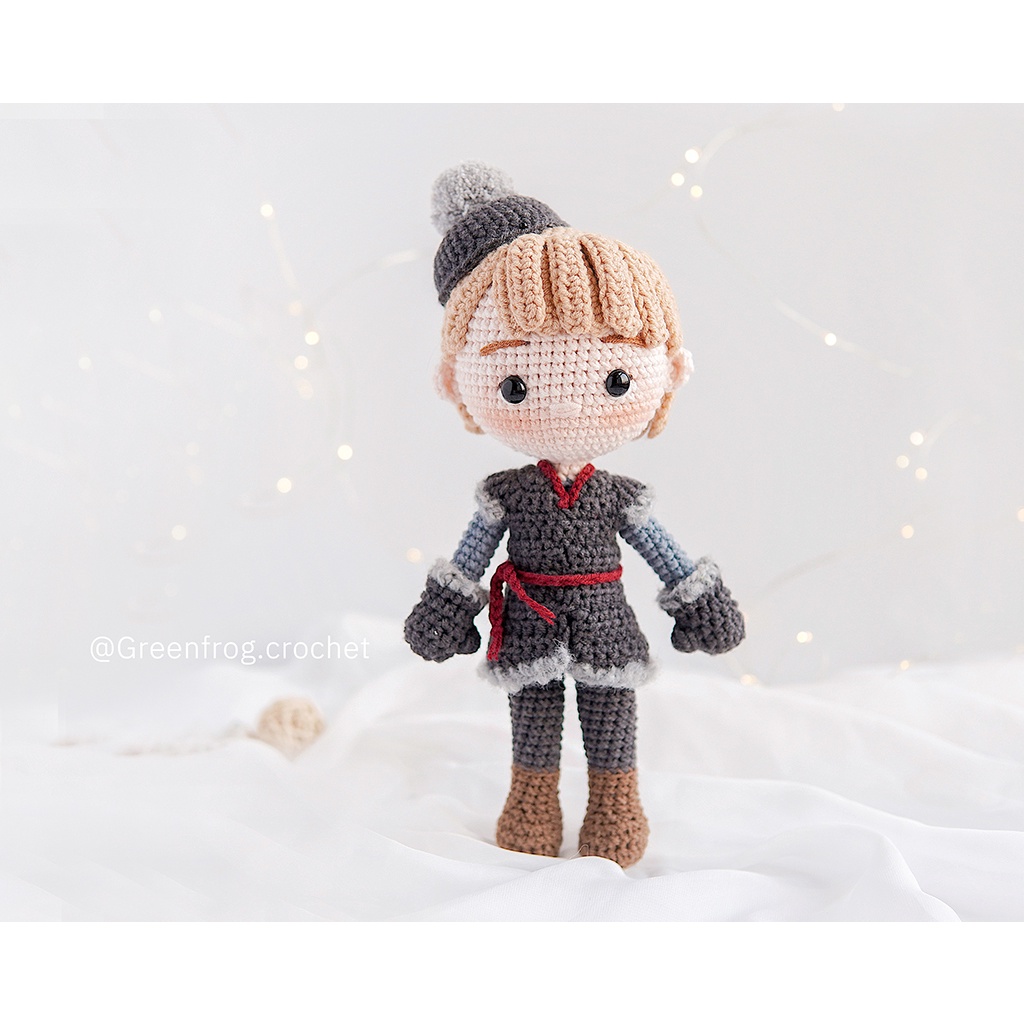 Búp bê Hoàng tử bằng len móc handmade cho bé, Búp bê bằng len móc, 100% sợi cotton - Ami House