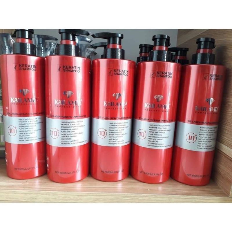 Dầu gội & xả Kailamia Collagen Keratin amino repair shampoo