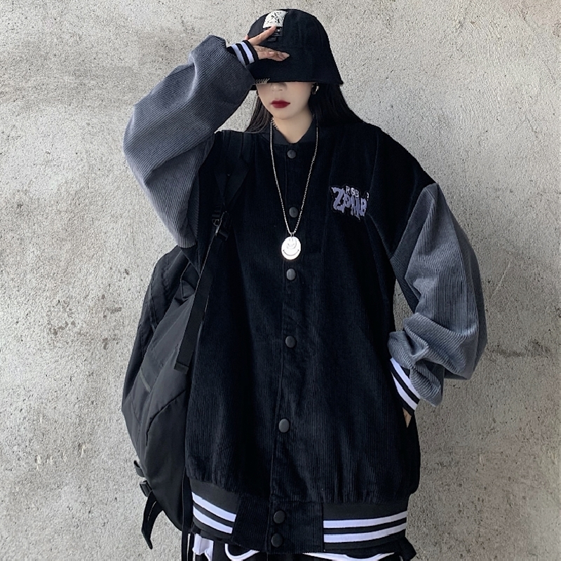 Áo BOMBER nhung 2 lớp form rộng unisex ZOMBIE