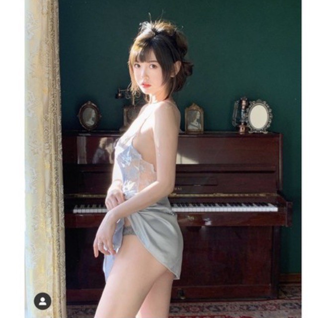 Váy Ngủ Lụa Cao Cấp Phối Ren Ngực 7818