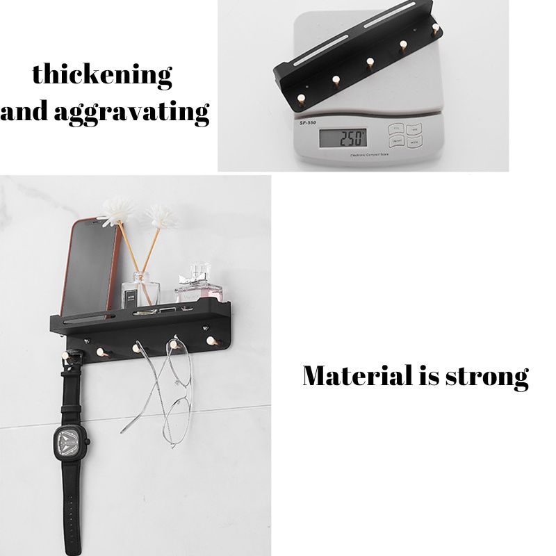 Giá Đỡ Dầu Gội Chống Rỉ Sét Kèm Móc Treo Tiện Dụng Cho Phòng Tắm