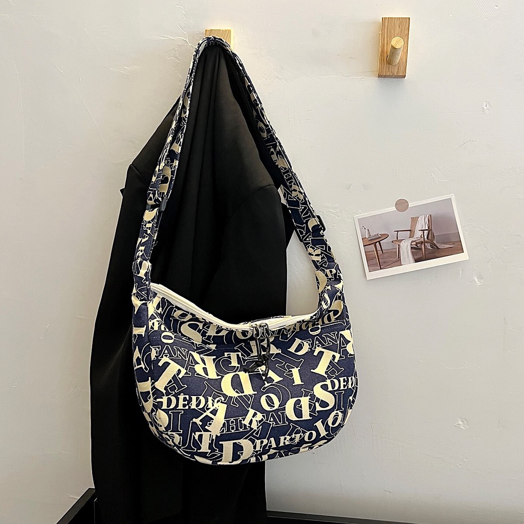 Túi Đeo Vai Bằng Vải Canvas Thời Trang Dành Cho Nữ