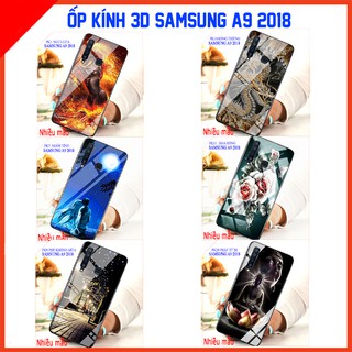Ốp lưng mặt kính 3D SAMSUNG A9 2018, ốp điện thoại mặt kính 3d sang trọng, ảnh thật shop có cung cấp video Educase68