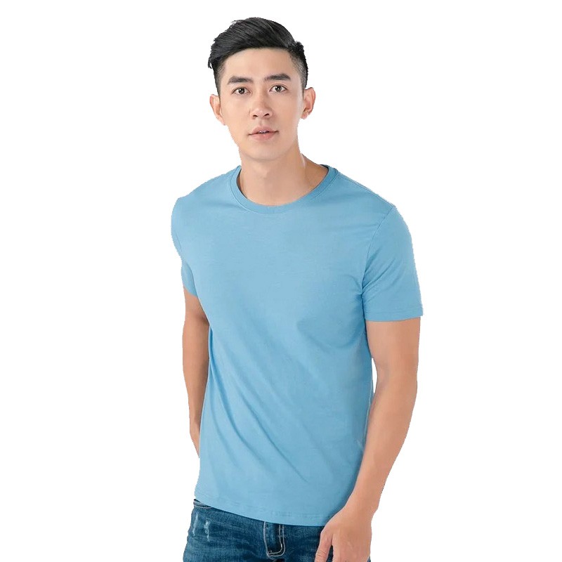 Áo Thun Trơn Tay Ngắn Nam Nữ Unisex Nhiều Màu Tone Xanh Dương - Villain