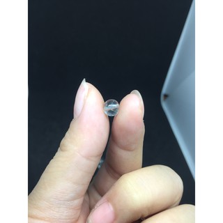 Hạt tròn White Rutilated Quartz - Handmade