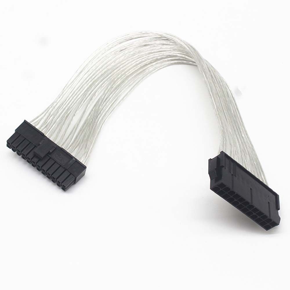 Dây cáp nguồn mở rộng BERNARDO 30cm PSU nối dài cho máy tính đầu cắm sang ổ cắm 24 Pin 20+4Pin