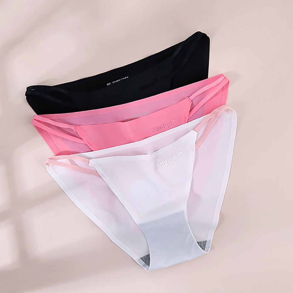 Quần Lót Cotton Không Đường May Mềm Mại Màu Trơn Thoáng Khí Gợi Cảm Cho Nữ