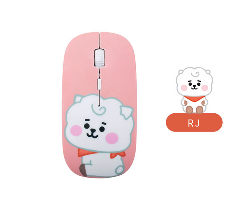 Chuột Bluetooth không dây họa tiết nhân vật Bts Bt21