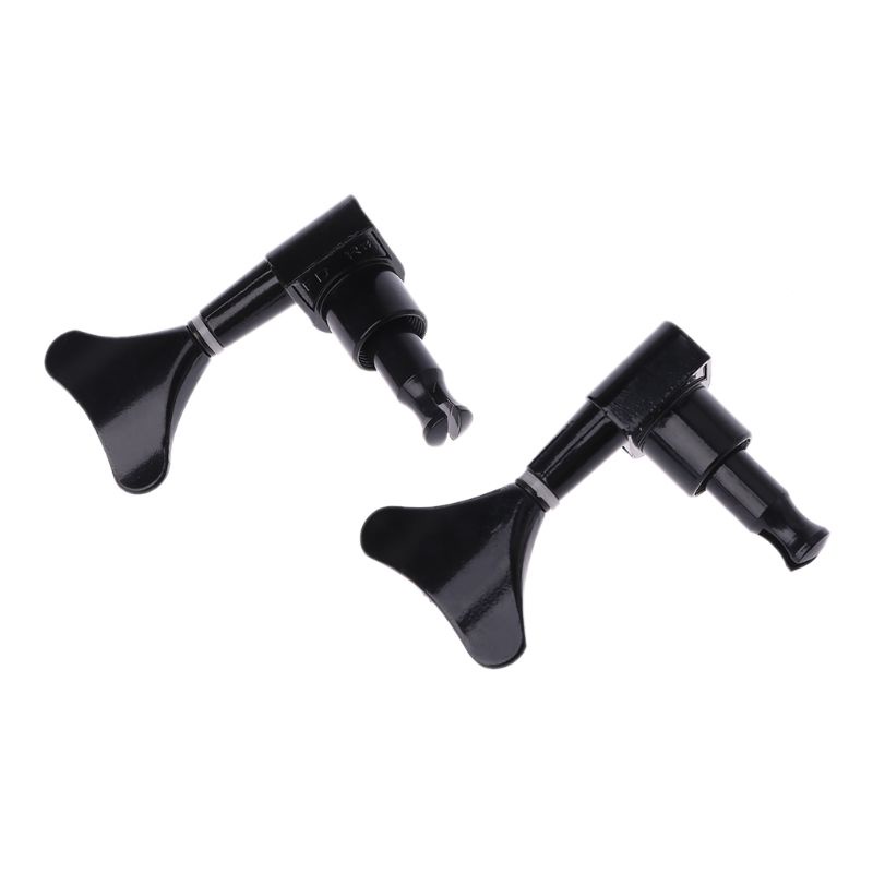Đầu Chốt Chỉnh Dây Đàn Guitar Bass 4 Dây Màu Đen 2R2L