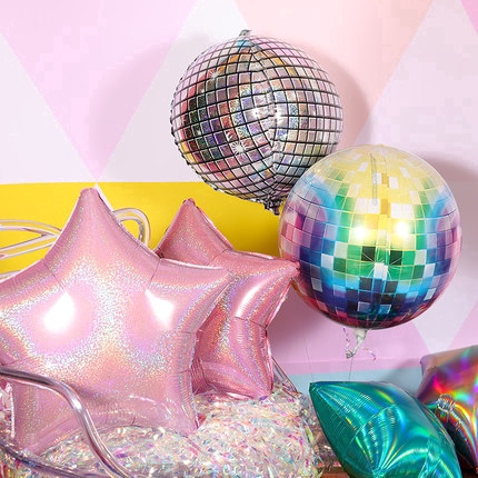 Set 5 bóng bay 18&quot; foil helium hình trái tim tình yêu trang trí tiệc cưới sinh nhật