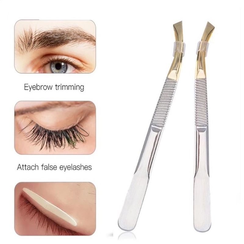 1 Nhíp Nhổ Lông Mày Bằng Thép Không Gỉ Chống Gỉ