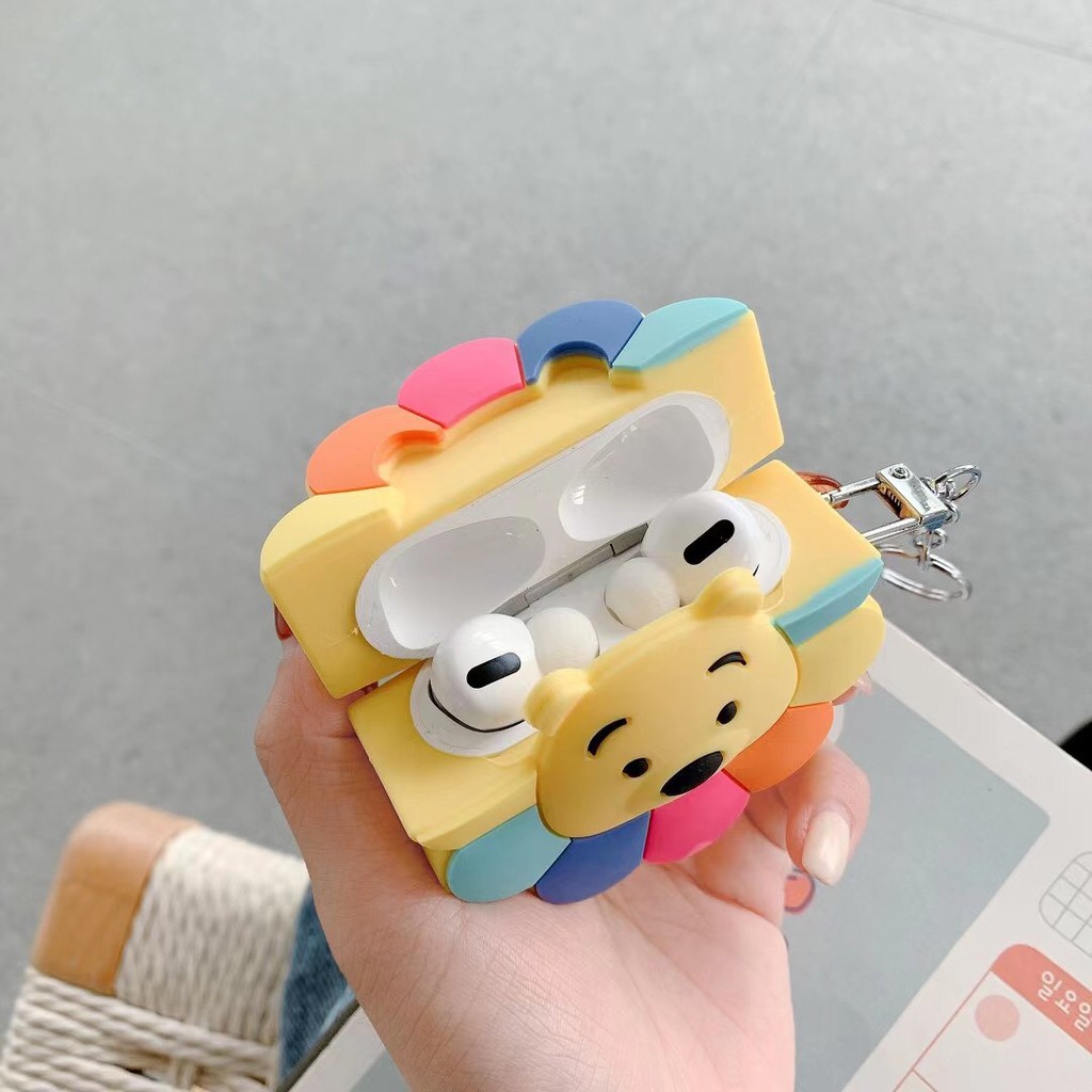 Disney Vỏ Bảo Vệ Hộp Sạc Tai Nghe Airpods 1 / 2 / Pro Hình Gấu Pooh / Hoa Hướng Dương Xinh Xắn | BigBuy360 - bigbuy360.vn