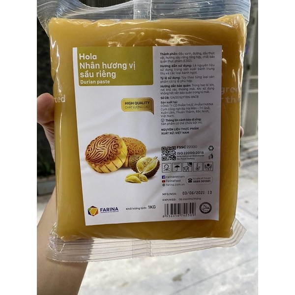 Nhân sên trung thu Farina Luna Hola 1kg / nhân bánh trung thu