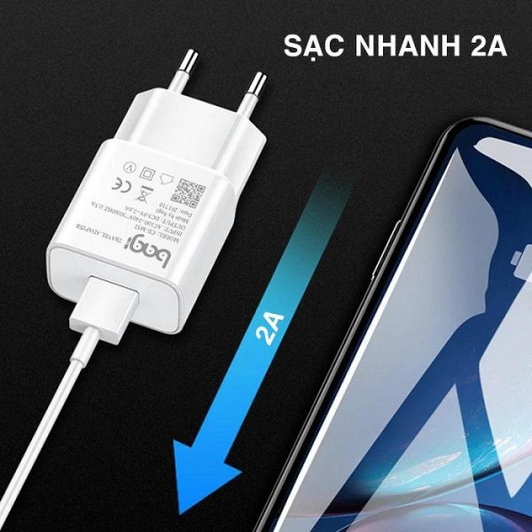 [SỐC] Củ sạc 5V-2A Bagi ( có chứng chỉ CE châu âu) CE-M52