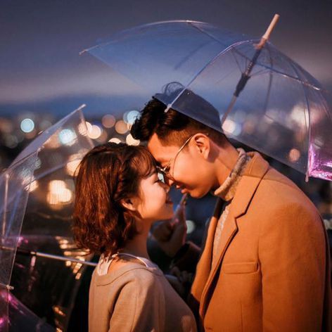 [HOT HIT] Ô hoa cúc trong suốt, ô đi mưa trong suốt chụp ảnh Hàn Quốc cực cool