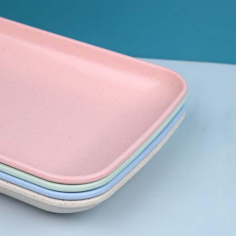 NICKOLAS Đĩa Phục Vụ Trái Cây Bánh Kem Bằng Chất Liệu Thiên Nhiên Có Thể Tái