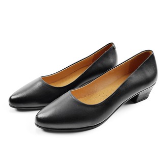 Giày Nữ Đế Vuông 3cm Da Bò Thật Siêu Bền VNXK 3P01D