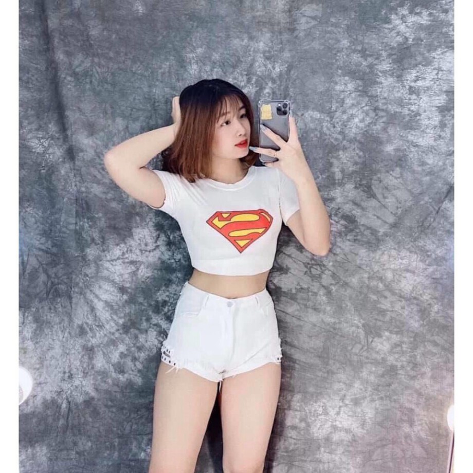 ÁO CROPTOP ĐẸP ÁO CROPTOP SUPERMAN CT26