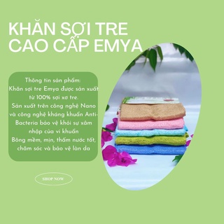 Khăn mặt sợi tre cao cấp Emya
